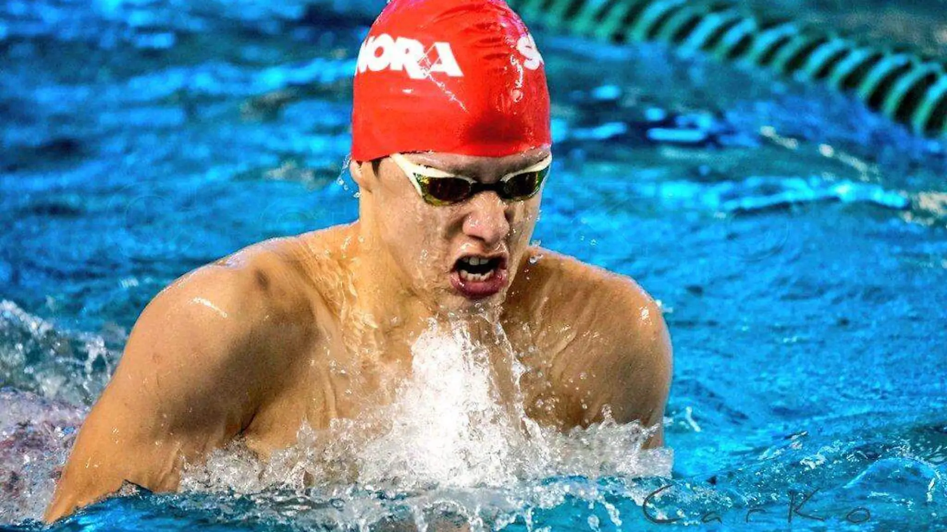 Carlos Kossio con plata en Relevo 4X100 Libres                 (Cortesía Codeson)